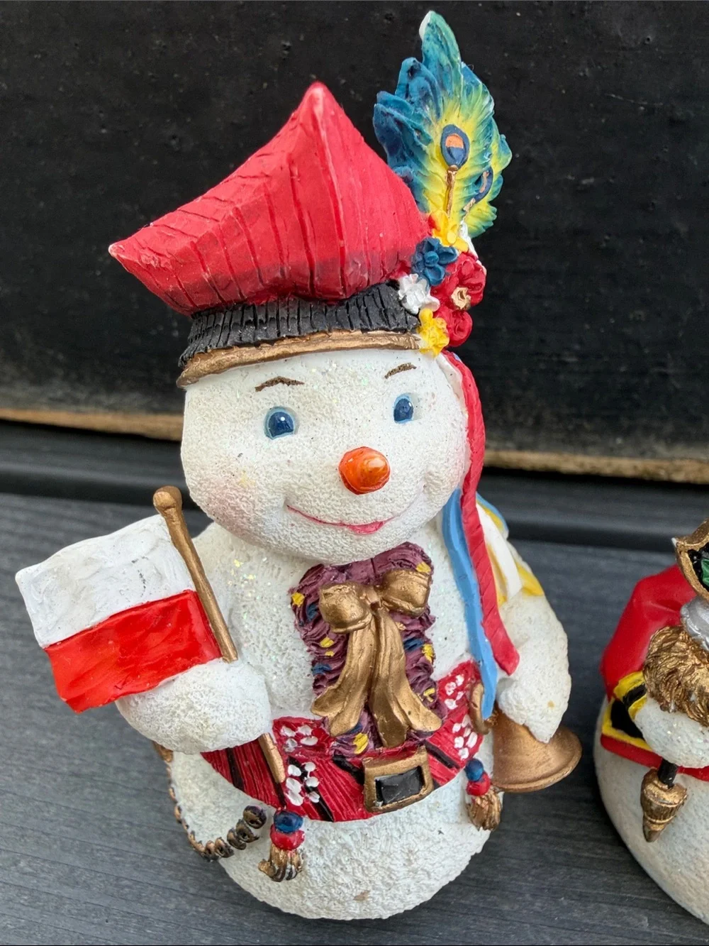 Galleria lucchese snowmen around the world 97/98 VTG British / Polish Flag Set